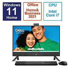DELL AI779T-DNHBBC デスクトップパソコン Inspiron 27 7720 ダークシャドウグレー [27型 /intel Core i7 /メモリ:16GB /HDD:1TB /SSD:512GB /2023年夏モデル]