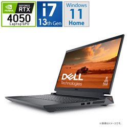 DELL NG585B-DNLCB ゲーミングノートパソコン Dell G15 5530 ダーク グレー [15.6型 /Windows11 Home /intel Core i7 /メモリ:16GB /SSD:512GB /Officeソフトなし /日本語版キーボード /2023年夏モデル]