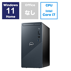 DELL DI70-DNLC デスクトップパソコン Inspiron 3020 ブラック [モニター無し /Windows11 Home /intel Core i7 /メモリ:16GB /HDD:1TB /SSD:512GB /無し /2023年10月モデル]