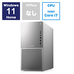 DELL DX70-DNLC デスクトップパソコン XPS 8960 プラチナシルバー [モニター無し /Windows11 Home /intel Core i7 /メモリ:16GB /HDD:2TB /SSD:512GB /無し /2023年10月モデル]