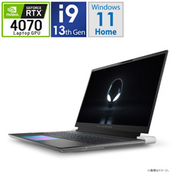 DELL NAX96-DWLCW ゲーミングノートパソコン Alienware x16(RTX 4070) ルナシルバー [16.0型 /Windows11 Home /intel Core i9 /メモリ:32GB /SSD:2TB /Officeソフトなし /日本語版キーボード /2023年秋冬モデル]