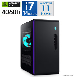 DELL DA85-DWLBC ゲーミングデスクトップパソコン Alienware Aurora R16(NVIDIA GeForce RTX 4060 Ti) バサルトブラック [Windows11 Home /intel Core i7 /メモリ:16GB /SSD:1TB /Officeソフト無し]