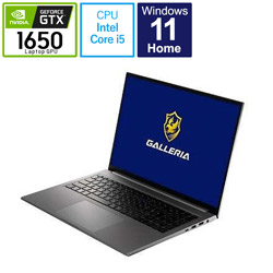 THIRDWAVE RL5C-G50R22 ゲーミングノートパソコン GALLERIA [15.6型 /Windows11 Home /intel Core i5 /メモリ:16GB /SSD:512GB /Officeソフトなし /日本語版キーボード /2022年6月モデル]