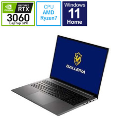 THIRDWAVE XL7R-R36R22 ゲーミングノートパソコン GALLERIA [15.6型 /Windows11 Home /AMD Ryzen 7 /メモリ:16GB /SSD:512GB /Officeソフトなし /日本語版キーボード /2022年6月モデル]