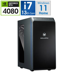 THIRDWAVE XR748-1100-R31 ゲーミングデスクトップパソコン (RTX 4080) ブラック [Windows11 Home /intel Core i7 /メモリ:16GB /SSD:1TB /Officeソフト無し /2023年3月モデル]