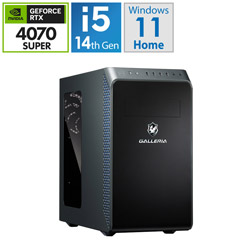 THIRDWAVE RRR5F47S15B43 ゲーミングデスクトップパソコン GALLERIA(RTX 4070SUPER) [Windows11 Home /intel Core i5 /メモリ:16GB /SSD:500GB /Officeソフト無し /2024年10月モデル]