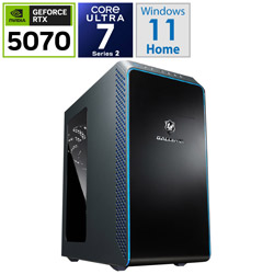 THIRDWAVE XA75731B51 ゲーミングデスクトップパソコン GALLERIA(RTX 5070) ガンメタリック