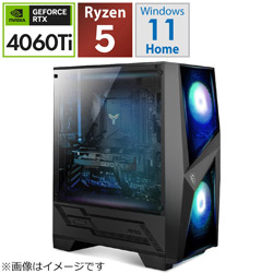 R5B65406TPM ゲーミングデスクトップパソコン Panoplia Powered by msi(RTX 4060Ti)