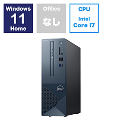 DELL SI70AD-EHL デスクトップパソコン Inspiron 3030 スモールデスクトップ ブラック [モニター無し /Windows11 Home /intel Core i7 /メモリ:16GB /SSD:512GB /無し /2024年春モデル]