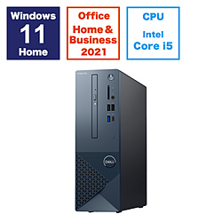 DELL SI60-EHHB デスクトップパソコン Inspiron 3030 スモールデスクトップ ブラック [モニター無し /Windows11 Home /intel Core i5 /メモリ:16GB /SSD:512GB /Office HomeandBusiness /2024年春モデル]