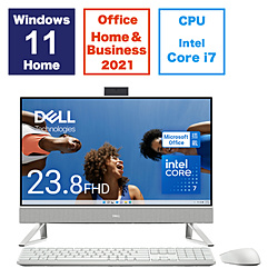 DELL AI577T-EHHBWC デスクトップパソコン Inspiron24 5430 オールインワン パールホワイト [23.8型 /intel Core 7 /メモリ:16GB /SSD:1TB /2024年春モデル]