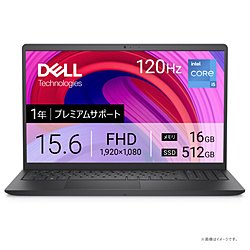 DELL ノートパソコン Inspiron 15 3530 カーボンブラック NI365-FHLBC [15.6型 /Windows11 Home /intel Core i5 /メモリ:16GB /SSD:512GB /無し /日本語版キーボード /2025年春モデル]