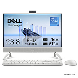DELL AD47-FNWC デスクトップパソコン パールホワイト [23.8型 /Windows11 Home /intel Core i5 /メモリ:16GB /SSD:512GB /無し /2025年夏モデル]