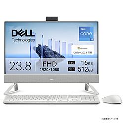 DELL AD47-FNWHBC デスクトップパソコン パールホワイト [23.8型 /Windows11 Home /intel Core i5 /メモリ:16GB /SSD:512GB /Office HomeandBusiness /2025年夏モデル]