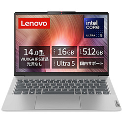 Lenovo ノートパソコン IdeaPad Slim 5i Gen 9 クラウドグレー 83DA006CJP [14.0型 /Windows11 Home /intel Core Ultra 5 /メモリ:16GB /SSD:512GB /無し /日本語版キーボード /2024年4月モデル]