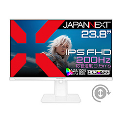 JAPANNEXT JN-IPS238G200F-HSP-W ホワイト