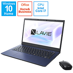 NEC ノートパソコン LAVIE N14シリーズ ネイビーブルー PC-N1475BAL [14.0型 /Windows10 Home /intel Core i7 /メモリ:8GB /SSD:512GB /Office HomeandBusiness /日本語版キーボード /2021年春モデル]