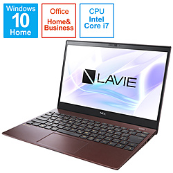 NEC ノートパソコン LAVIE ProMobile クラシックボルドー PC-PM750BAR [13.3型 /Windows10 Home /intel Core i7 /メモリ:8GB /SSD:512GB /Office HomeandBusiness /日本語版キーボード /2021月1月モデル]
