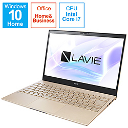 NEC ノートパソコン LAVIE ProMobile フレアゴールド PC-PM750BAG [13.3型 /Windows10 Home /intel Core i7 /メモリ:8GB /SSD:512GB /Office HomeandBusiness /日本語版キーボード /2021年1月モデル]