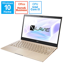 NEC ノートパソコン LAVIE ProMobile フレアゴールド PC-PM550BAG [13.3型 /Windows10 Home /intel Core i5 /メモリ:8GB /SSD:512GB /Office HomeandBusiness /2021年1月モデル]