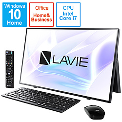 NEC PC-A2797BAB デスクトップパソコン LAVIE A27(ダブルチューナ) ファインブラック [27型 /intel Core i7 /メモリ:16GB /HDD:4TB /SSD:256GB /2021年春モデル]