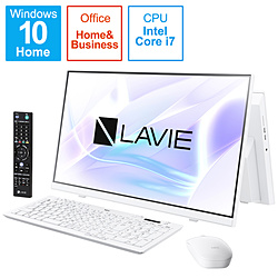 NEC PC-A2377BAW デスクトップパソコン LAVIE A23(ダブルチューナ) ファインホワイト [23.8型 /intel Core i7 /メモリ:8GB /SSD:1TB /2021年春モデル]