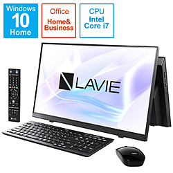 NEC PC-A2377BAB デスクトップパソコン LAVIE A23(ダブルチューナ) ファインブラック [23.8型 /intel Core i7 /メモリ:8GB /SSD:1TB /2021年春モデル]