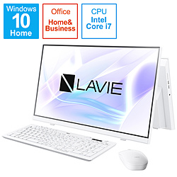 NEC PC-A2365BAW デスクトップパソコン LAVIE A23シリーズ ファインホワイト [23.8型 /intel Core i7 /メモリ:8GB /SSD:512GB /2021年1月モデル]