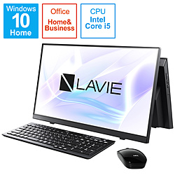 NEC PC-A2355BZB-2 デスクトップパソコン LAVIE A23シリーズ ファインブラック [23.8型 /intel Core i5 /メモリ:8GB /SSD:512GB /2021年春モデル]