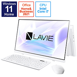 NEC PC-A2365CAW デスクトップパソコン LAVIE A23 ファインホワイト [23.8型 /intel Core i7 /メモリ:8GB /SSD:512GB /2021年秋冬モデル]