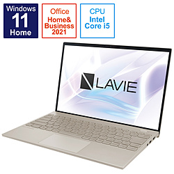 NEC ノートパソコン NEXTREME Carbon ペールゴールド PC-XC550DAG [14.0型 /Windows11 Home /intel Core i5 /メモリ:8GB /SSD:512GB /Office HomeandBusiness /日本語版キーボード /2022年春モデル]