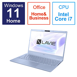 NEC ノートパソコン LAVIE N13(N1375/FAM) メタリックライトブルー PC-N1375FAM [13.3型 /Windows11 Home /intel Core i7 /メモリ:16GB /SSD:512GB /Office HomeandBusiness /日本語版キーボード /2023年春モデル]