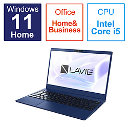 NEC ノートパソコン LAVIE N13(N1355/FAL) ネイビーブルー PC-N1355FAL [13.3型 /Windows11 Home /intel Core i5 /メモリ:8GB /SSD:512GB /Office HomeandBusiness /日本語版キーボード /2023年春モデル]