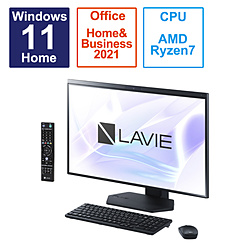 NEC PC-A2797GAB デスクトップパソコン LAVIE A27(A2797/GAB) ファインブラック [27型 /Windows11 Home /AMD Ryzen7 /メモリ:16GB /SSD:1TB /Office HomeandBusiness /2023年5月モデル]