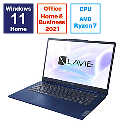 NEC ノートパソコン LAVIE N14 Slim(N1475/HAL) ネイビーブルー PC-N1475HAL [14.0型 /Windows11 Home /AMD Ryzen 7 /メモリ:16GB /SSD:512GB /Office HomeandBusiness /日本語版キーボード /2023年秋冬モデル]