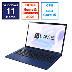 NEC ノートパソコン LAVIE N13 Slim(N1355/HAL) ネイビーブルー PC-N1355HAL [13.3型 /Windows11 Home /intel Core i5 /メモリ:16GB /SSD:256GB /Office HomeandBusiness /日本語版キーボード /2023年秋冬モデル]
