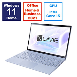 NEC ノートパソコン LAVIE N13 Slim(N1355/HAM) スカイシルバー PC-N1355HAM [13.3型 /Windows11 Home /intel Core i5 /メモリ:16GB /SSD:256GB /Office HomeandBusiness /日本語版キーボード /2023年秋冬モデル]