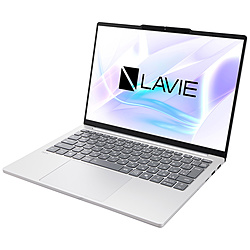 NEC ノートパソコン LAVIE N13Slim(N1355/JAS) ライトシルバー PC-N1355JAS [13.3型 /Windows11 Home /AMD Ryzen 5 /メモリ:16GB /SSD:256GB /Office Home and Business /日本語版キーボード /2024年秋冬モデル]