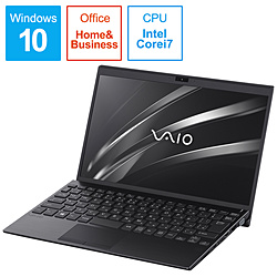 VAIO ノートパソコン SX12 ブラック VJS12190111B [12.5型 /Windows10 Home /intel Core i7 /メモリ:8GB /Office HomeandBusiness /日本語版キーボード]