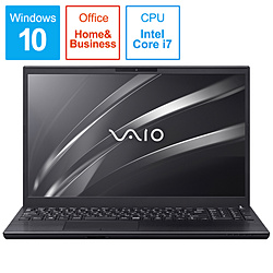 VAIO ノートパソコン VAIO S15 ブラック VJS15390311B [15.6型 /Windows10 Home /intel Core i7 /Office HomeandBusiness /メモリ:8GB /HDD:1TB /2019年9月モデル]