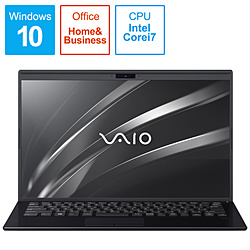 VAIO ノートパソコン VAIOSX14 ブラック VJS14290111B [14.0型 /Windows10 Home /intel Core i7 /Office HomeandBusiness /メモリ:8GB /SSD:512GB /2020年1月モデル]
