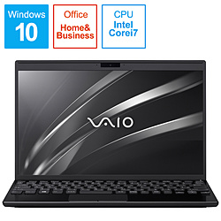 VAIO ノートパソコン VAIOSX12 ブラック VJS12290111B [12.5型 /Windows10 Home /intel Core i7 /Office HomeandBusiness /メモリ:8GB /SSD:256GB /2020年1月モデル]