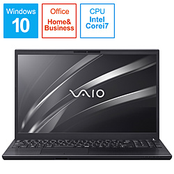 VAIO ノートパソコン VAIO S15 ブラック VJS15490611B [15.6型 /Windows10 Home /intel Core i7 /Office HomeandBusiness /メモリ:8GB /HDD:1TB /SSD:256GB /日本語版キーボード /2020年11月モデル]
