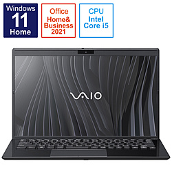 VAIO ノートパソコン SX14 ファインブラック VJS14490211B [14.0型 /Windows11 Home /intel Core i5 /Office HomeandBusiness /メモリ:16GB /SSD:512GB /日本語版キーボード /2021年10月モデル]