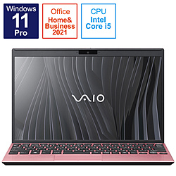 VAIO ノートパソコン SX12 ローズゴールド VJS12490511P [12.5型 /Windows11 Pro /intel Core i5 /Office HomeandBusiness /メモリ:16GB /SSD:256GB /日本語版キーボード /2021年10月モデル]