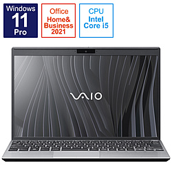 VAIO ノートパソコン SX12 ブライトシルバー VJS12490611S [12.5型 /Windows11 Pro /intel Core i5 /Office HomeandBusiness /メモリ:8GB /SSD:256GB /日本語版キーボード /2021年10月モデル]