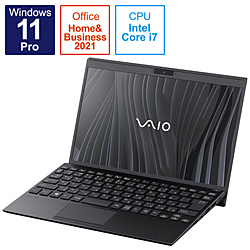 VAIO ノートパソコン SX12 ファインブラック VJS12590111B [12.5型 /Windows11 Pro /intel Core i7 /メモリ:16GB /SSD:512GB /Office HomeandBusiness /日本語版キーボード /2022年7月モデル]