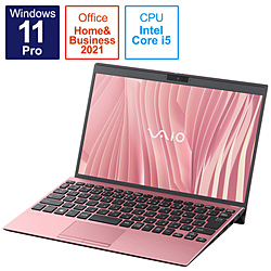 VAIO ノートパソコン SX12 ローズゴールド VJS12590411P [12.5型 /Windows11 Pro /intel Core i5 /メモリ:16GB /SSD:256GB /Office HomeandBusiness /日本語版キーボード /2022年7月モデル]