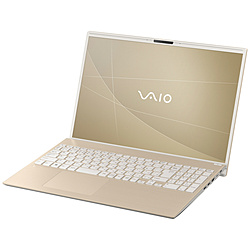 VAIO ノートパソコン VAIO F16 サテンゴールド VJF16190711N [16.0型 /Windows11 Home /intel Core i5 /メモリ:16GB /SSD:256GB /Office HomeandBusiness /日本語版キーボード /2023年6月モデル]