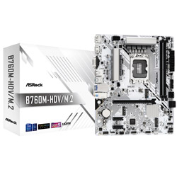 ASRock マザーボード オールホワイト B760M-HDV/M.2 [MicroATX]